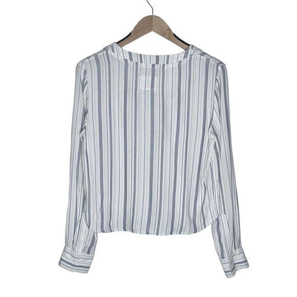 Rails | Women | Grace White Patriot Stripe Lace Up Top | Size Small - Picture 3 of 11